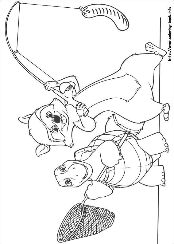 Over the hedge coloring picture